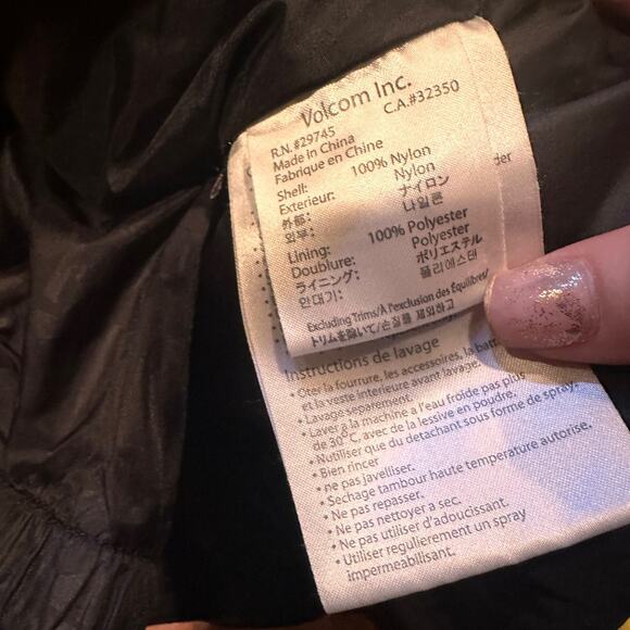 Volcom Yellow & Purple Nylon Snowboarding Skiing Winter Jacket Size Medium - Picture 14 of 14